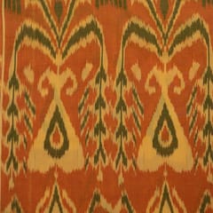 Multi Colour Cotton Ikat Fabric