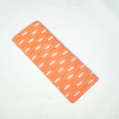 Peach Colour Cotton Ikat Fabric