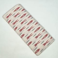 Cream Colour Cotton Ikat Fabric