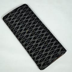 Black Colour Cotton Ikat Fabric