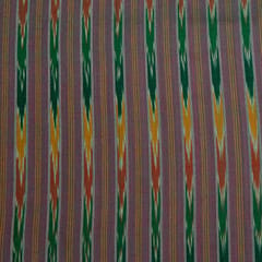 Multi Colour Cotton Ikat Fabric