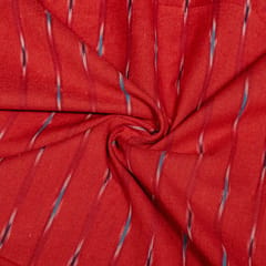 Gajree Colour Cotton Ikat Fabric