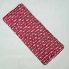 Pink Colour Cotton Ikat Fabric