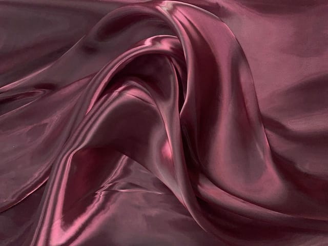 Wine Plain Fish Net Fabric