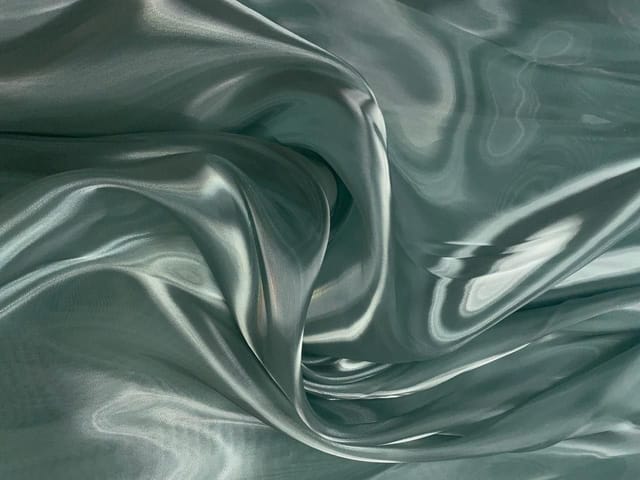 Sea Green Plain Fish Net Fabric