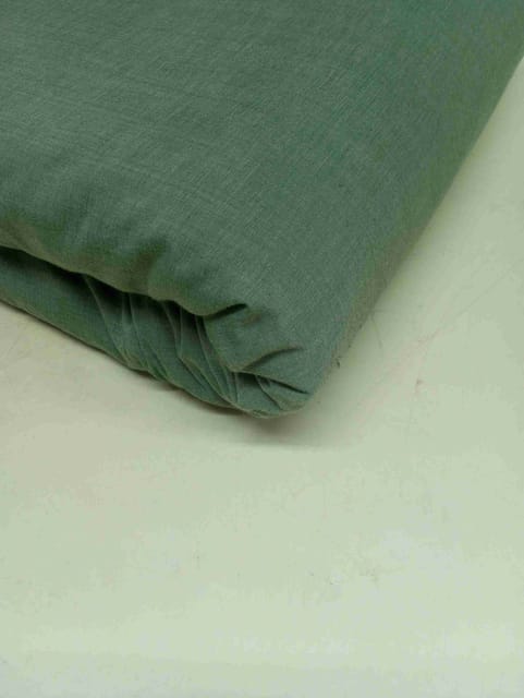 Green Chambray Yarn Dyed  Cotton Fabric