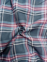 Red Wine Yarn Dyed Twill Weave Cotton Fabric