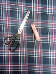 Red Wine Yarn Dyed Twill Weave Cotton Fabric