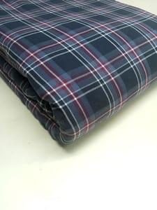 Red Wine Yarn Dyed Twill Weave Cotton Fabric