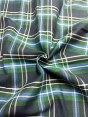Green Yarn Dyed Twill Weave Cotton Fabric
