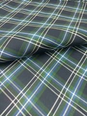 Green Yarn Dyed Twill Weave Cotton Fabric