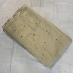 Dyeable Tissue Upada Embroidered Fabric