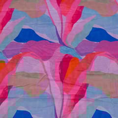 Move Color Cotton Rayon Crepe Digital Printed Fabric