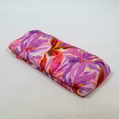 Purple Color Cotton Rayon Crepe Digital Printed Fabric