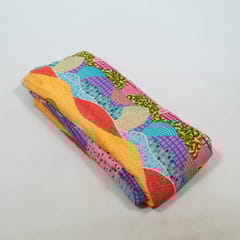 Multi Color Cotton Rayon Crepe Digital Printed Fabric