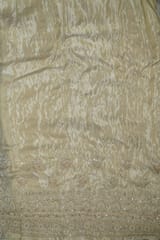 Dyeable Tissue Upada Embroidered Fabric