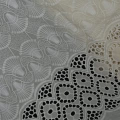 Dyeable Cotton Embroidered Fabric