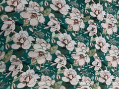 Rama Green & White Floral Viscose Organza Fabric