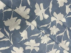 Greysblue Floral Semilon Cotton Fabric