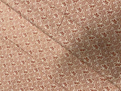 Light Dusty Orange Floral Cotton Brasso Fabric