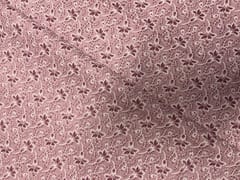 Onion Pink Floral Cotton Brasso Fabric
