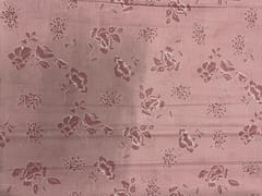 Onion Pink Floral Cotton Brasso Fabric