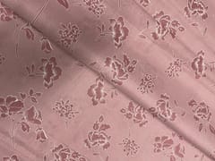 Onion Pink Floral Cotton Brasso Fabric