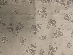 Grey Floral Cotton Brasso Fabric