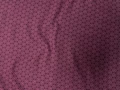 Wine Purple Geometric Cotton Lizzybizzy Fabric