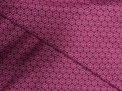 Wine Purple Geometric Cotton Lizzybizzy Fabric