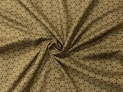 Olive Green Geometric Cotton Lizzybizzy Fabric