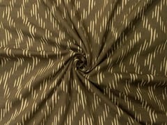 Olive Green Chevron Cotton Lizzybizzy Fabric