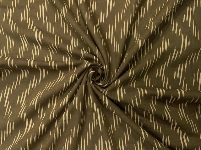 Olive Green Chevron Cotton Lizzybizzy Fabric