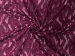 Wine Purple Chevron Cotton Lizzybizzy Fabric