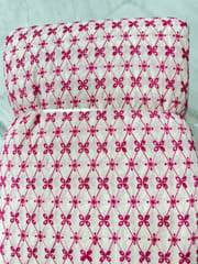 Natural Colour Dyeable Panta Floral Pattern Schiffli Embroidered Fabric
