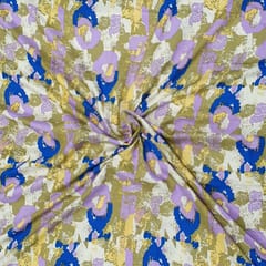 Grey Color Cotton Rayon Digital Printed Fabric