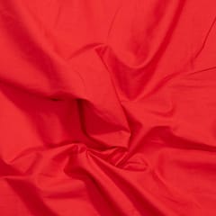 Red Color Dyed 60's Poplin Fabric