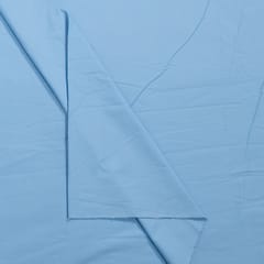 Sky Blue Color Dyed 60's Poplin Fabric