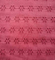 Blush Pink Embroidered Cotton Hakoba Fabric