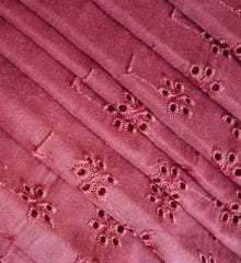 Blush Pink Embroidered Cotton Hakoba Fabric