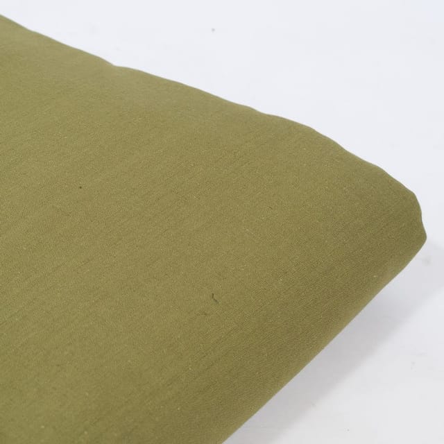 Green Color Cotton Flex Fabric