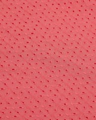 Tomato Pink Shade Embroidered Cotton Hakoba Fabric