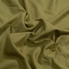 Green Color Cotton Flex Fabric
