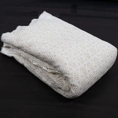 Dyeable Muslin Embroidered Fabric