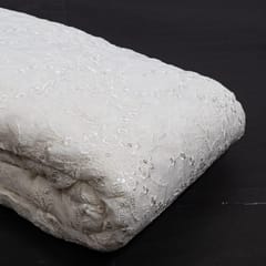 Dyeable Organza Embroidered Fabric