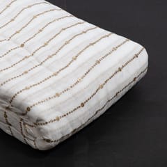 Dyeable Georgette Embroidered Fabric