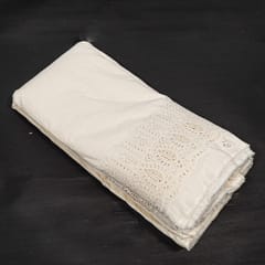 Dyeable Cotton Embroidered Fabric