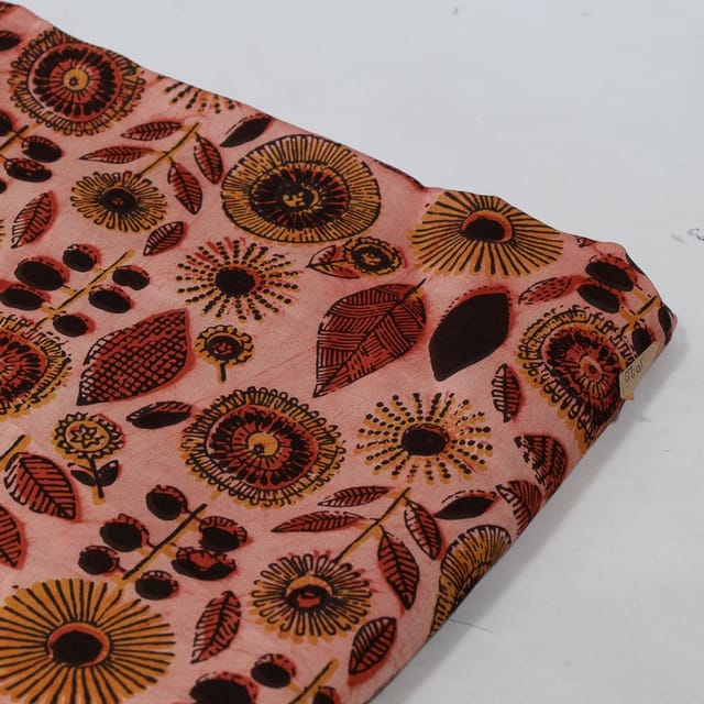 Gajree Color Modal Satin Printed Fabric