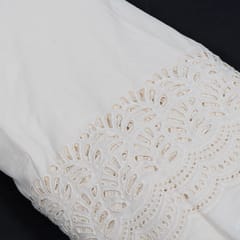 Dyeable Cotton Embroidered Fabric