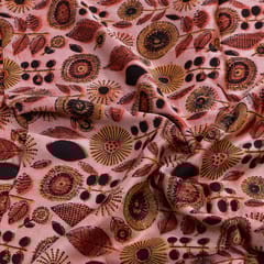 Gajree Color Modal Satin Printed Fabric